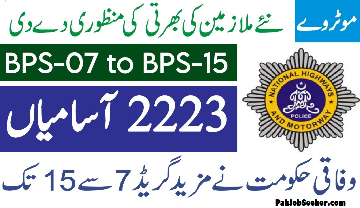 National Highway and Motorway Police Jobs 2024